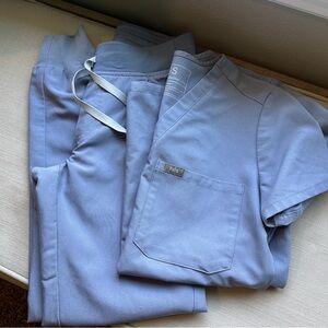 Vapor Blue FIGS Catarina Scrub Set